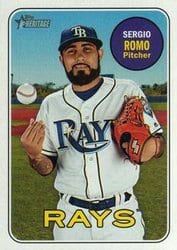 2018 Topps Heritage Base Set Sergio Romo #632 card