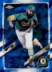 2021 Topps Chrome Update Sapphire Edition Base Set Sergio Romo #US283 card