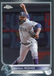 2022 Topps Chrome Update Base Set Sergio Romo #USC25 card