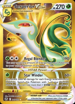 2022 Silver Tempest Serperior VSTAR #210 card