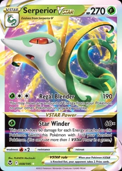2022 Silver Tempest Serperior VSTAR #8 card