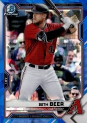 2021 Bowman Sapphire Edition Base Set Seth Beer #BCP-60 card