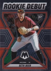 2022 Panini Mosaic Rookie Debut Seth Beer #RD-19 card