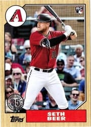 2022 Topps 1987 Topps Baseball (Series 1) Seth Beer #T87-98 card