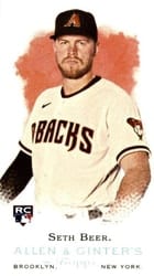 2022 Topps Allen & Ginter Mini Rookie Design Variations Seth Beer #RDV-13 card
