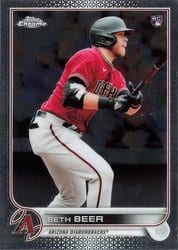 2022 Topps Chrome Base Set Seth Beer #186 card