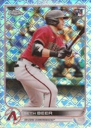 2022 Topps Chrome Logofractor Edition Base Set Seth Beer #93 card
