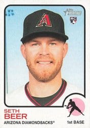 2022 Topps Heritage Base Set Seth Beer #77 card