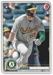 2020 Bowman Base Set Seth Brown #44 card