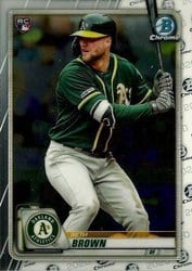 2020 Bowman Chrome Base Set Seth Brown #63 card