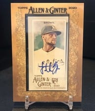 2020 Topps Allen & Ginter Mini Autographs Seth Brown #MA-SB card