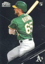 2020 Topps Chrome Black Base Set Seth Brown #72 card