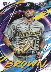 2020 Topps Fire Base Set Seth Brown #169 card
