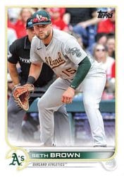 2022 Topps Update Base Set Seth Brown #US166 card