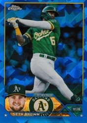 2023 Topps Chrome Sapphire Edition Base Set Seth Brown #148 card