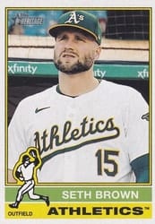 2025 Topps Heritage Base Set Seth Brown #292 card