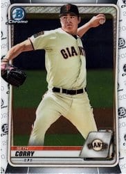 2020 Bowman Chrome Prospects Seth Corry #BCP-242 card