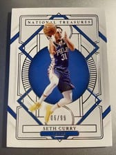 2020-21 Panini National Treasures Base Set Seth Curry #41 card