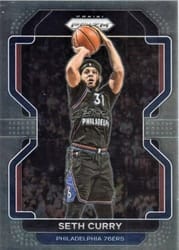 2021-22 Panini Prizm Base Set Seth Curry #198 card