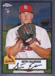 2021 Topps Chrome Platinum Anniversary Base Set Seth Elledge #122 card