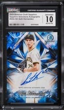 2025 Bowman Draft Sapphire Sapphire Selections Autographs Seth Hernandez #SSA-SH card