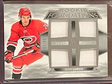 2021-22 Upper Deck The Cup Foundations Quad Jersey Seth Jarvis #F-SJ card
