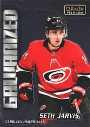 2022-23 O-Pee-Chee Platinum Galvanized Seth Jarvis #G-14 card