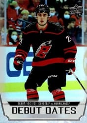 2022-23 Upper Deck Debut Dates Seth Jarvis #DD-21 card