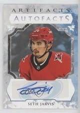 2023-24 Upper Deck Artifacts Autograph Facts Seth Jarvis #AF-SJ card