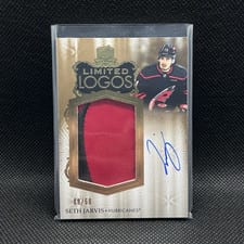 2023-24 Upper Deck The Cup Limited Logos - Autograph Patch Seth Jarvis #LL-SJ card