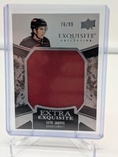 2024-25 Upper Deck Black Diamond Exquisite Collection Extra Exquisite Jersey Seth Jarvis #ECE-SJ card