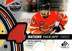 2025-26 SP Game Used 2025 4 Nations Face-Off Fabrics Seth Jarvis #4N-SJ card