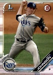 2019 Bowman Draft Base Set Seth Johnson #BD-90 card