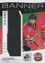 2025-26 SP Game Used 2025 Winter Classic Banner Year Relics Seth Jones #BYWC-SJ card