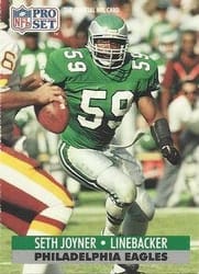 1991 Pro Set Base Set Seth Joyner #257 card
