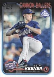 2024 Topps Pro Debut Base Set Seth Keener #PD-64 card
