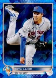 2022 Topps Chrome Update Sapphire Edition Base Set Seth Lugo #US185 card