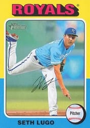 2024 Topps Heritage Mini Base Set Seth Lugo #395 card