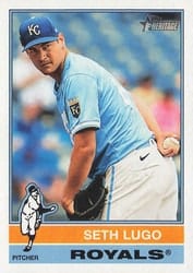 2025 Topps Heritage Base Set Seth Lugo #312 card