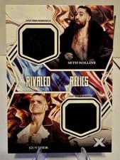2025 Topps Exalted WWE Wrestling Rivaled Relics Seth Rollins/Gunther #RR-RG card
