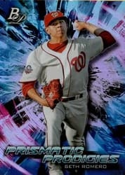 2018 Bowman Platinum Prismatic Prodigies Seth Romero #PPP-31 card