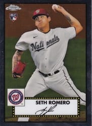 2021 Topps Chrome Platinum Anniversary Base Set Seth Romero #100 card