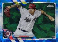 2021 Topps Chrome Update Sapphire Edition Base Set Seth Romero #US77 card