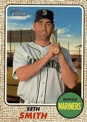 2017 Topps Heritage Base Set Seth Smith #48 card