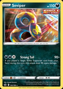 Chilling Reign Seviper #102 card