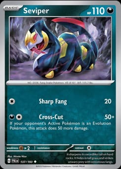 Paldea Evolved Seviper #137 card