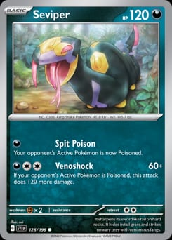 Scarlet & Violet Seviper #128 card