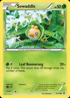 Legendary Treasures Sewaddle #9 card