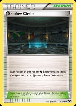 XY Shadow Circle #126 card