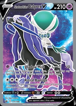 Chilling Reign Shadow Rider Calyrex V #171 card